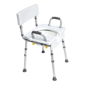 Asiento para ducha/baño con respaldo y apoya brazos