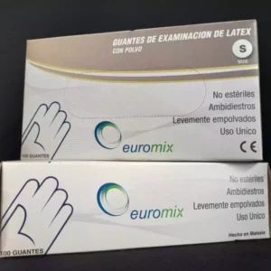Guantes de látex x 100 un talle M