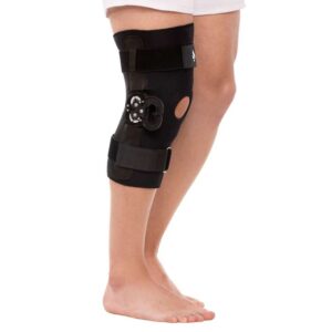 Rodillera con articulación policéntrica de neoprene