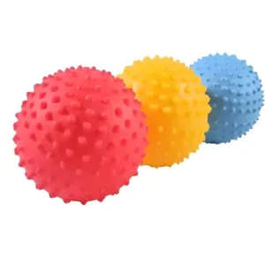Pelota de estimulación con pinches kit x3 densidades